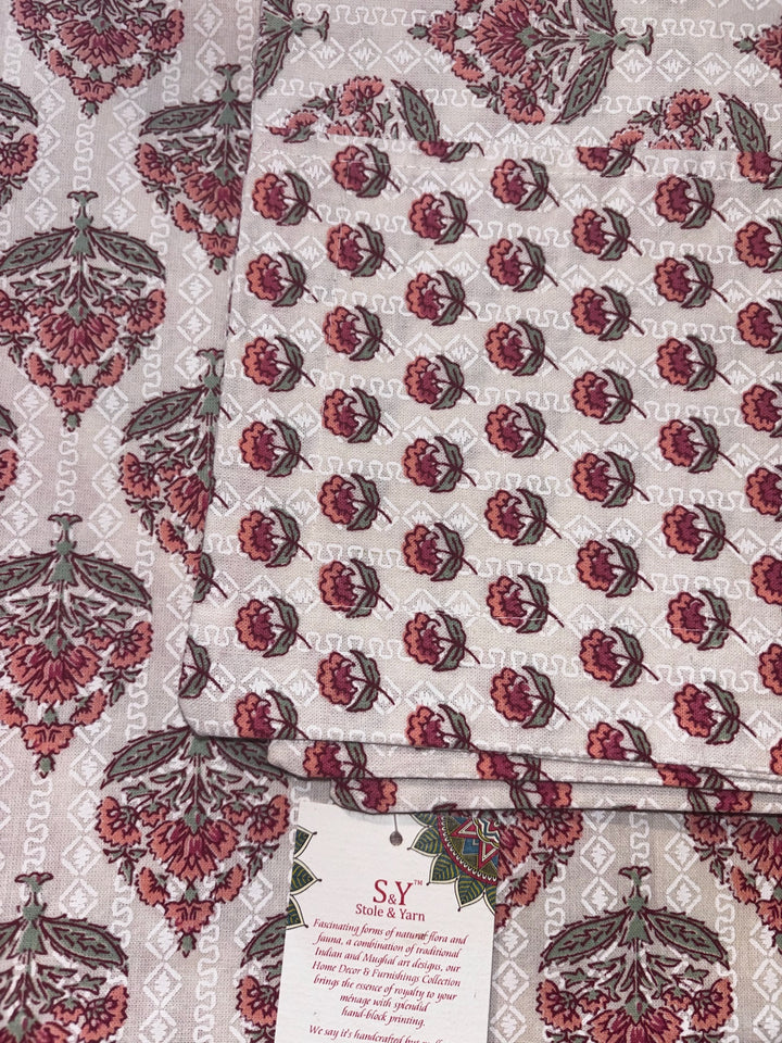 Gulnaar Royale Elite Queen Size (90 x 108 Inches)Bedsheet (Pink)- 125
