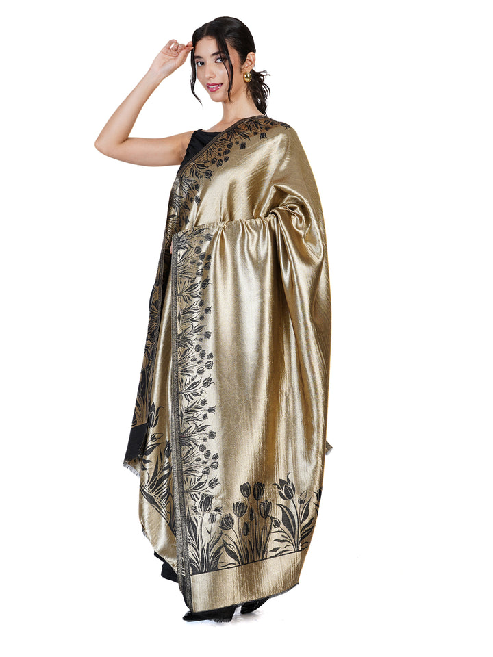 Zari Reversible 100% Fine Wool Shawl-162