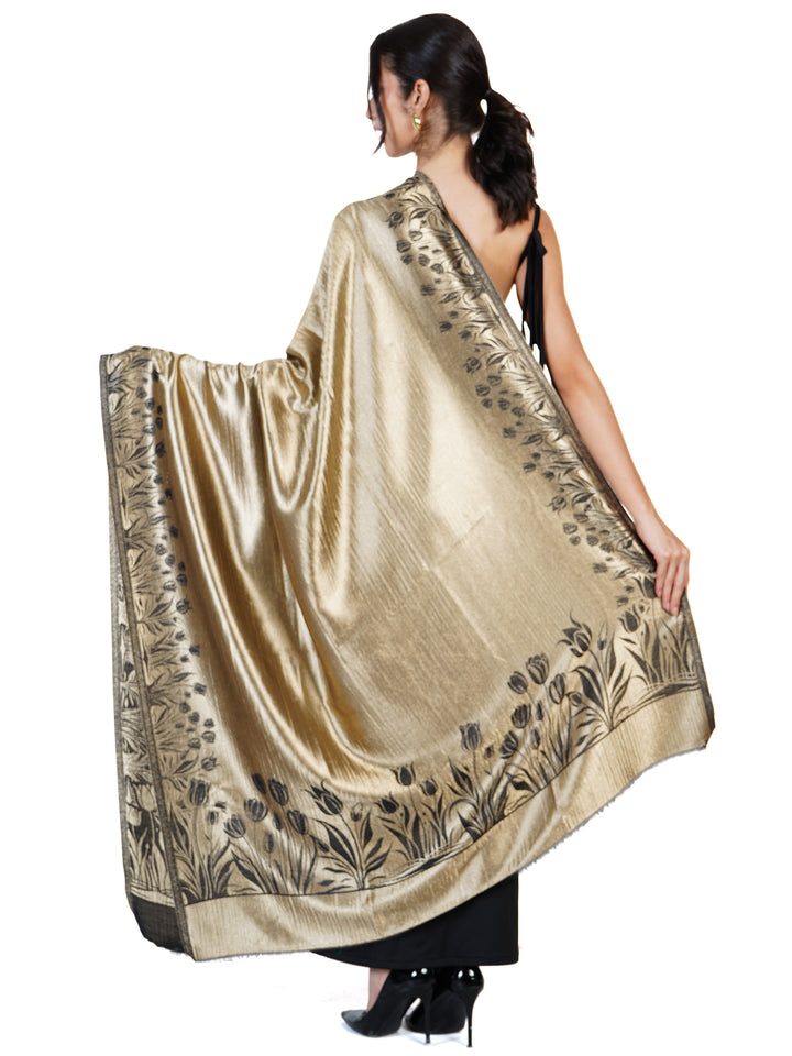 Zari Reversible 100% Fine Wool Shawl-162