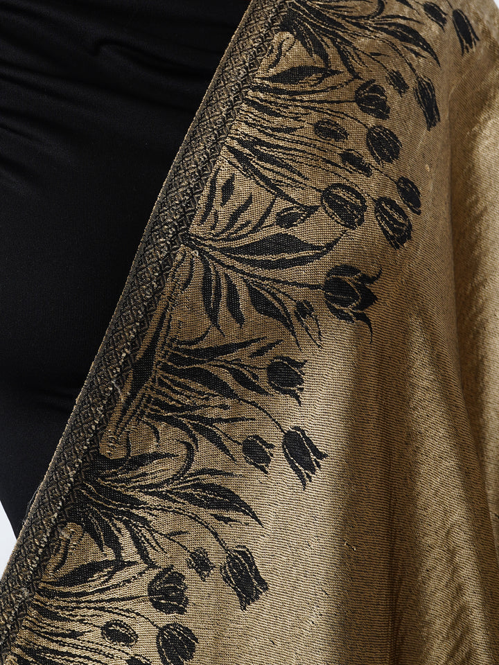 Zari Reversible 100% Fine Wool Shawl-162