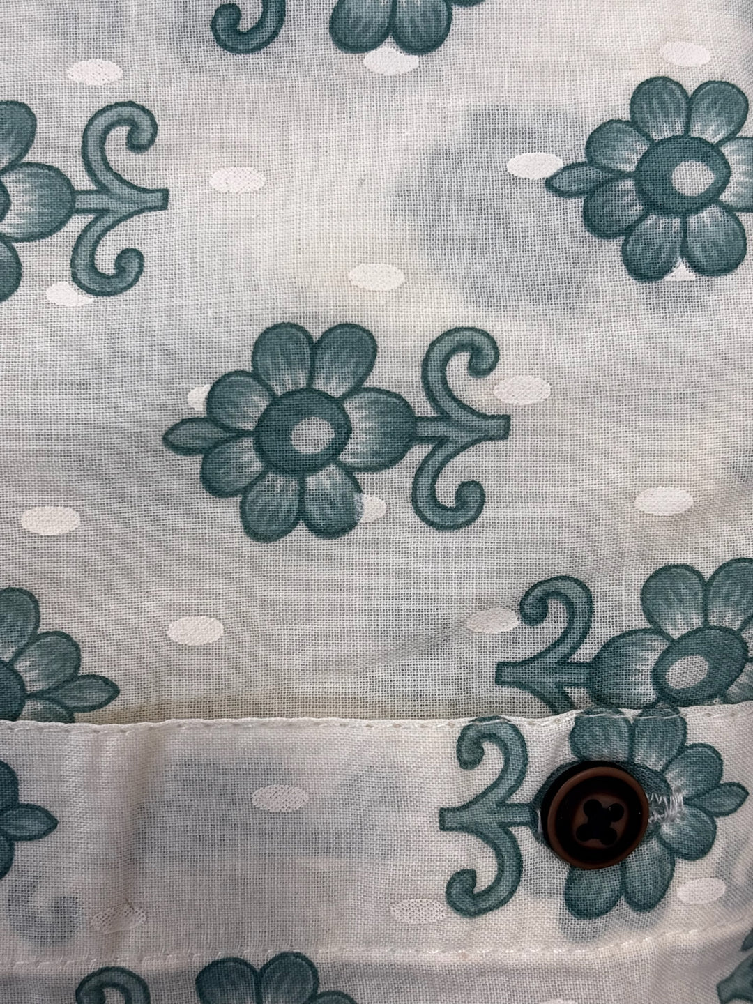 White Handblock Printed 100% Cotton Shirt For Men – Regular Fit - 111