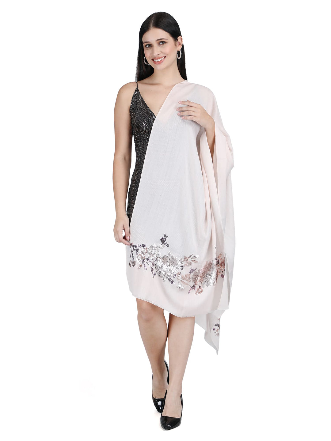 The Blush & Champagne Gold - His & Her Stole Gift Set- 11