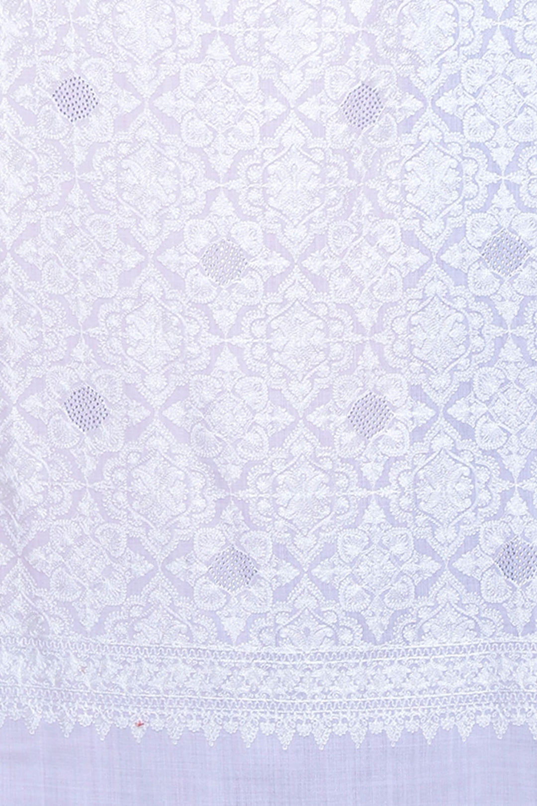 Baby Pink Aari 100% Fine Wool Stole -192