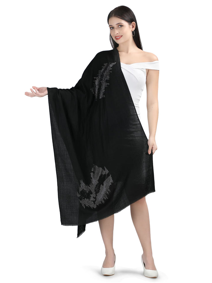Abstract Crystals 100% Fine Wool - 316 - Black