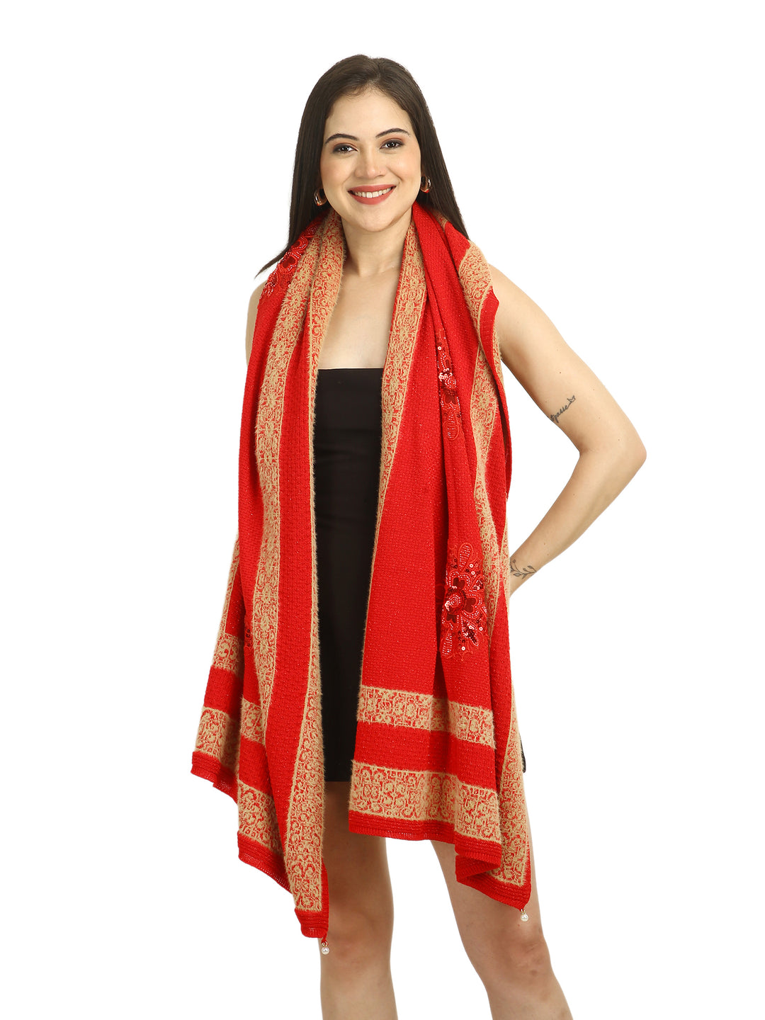 Embellished Gliteratti Stole - Acrylic - 486
