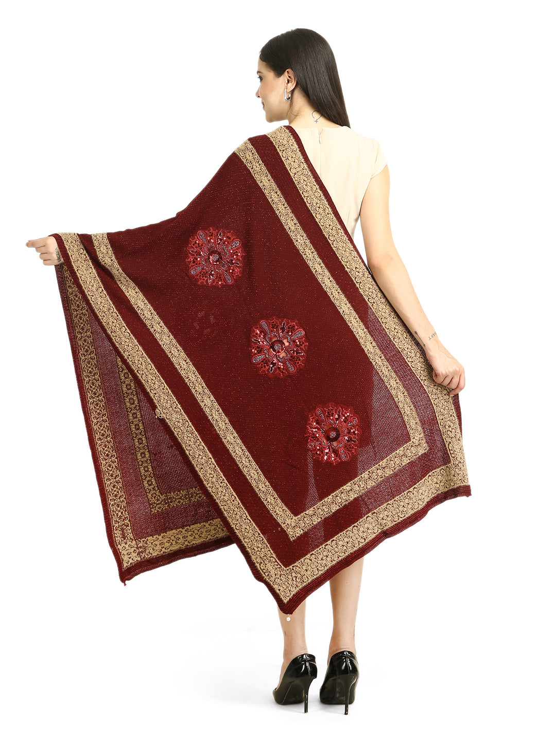 Embellished Gliteratti Stole - Acrylic - 487