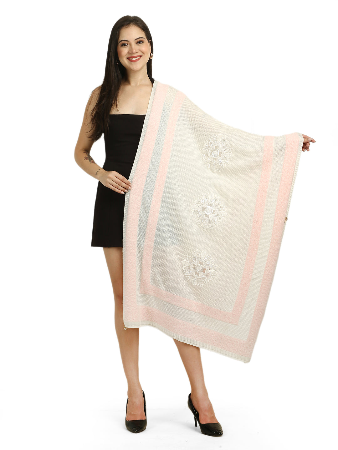 Embellished Gliteratti Stole - Acrylic - 489
