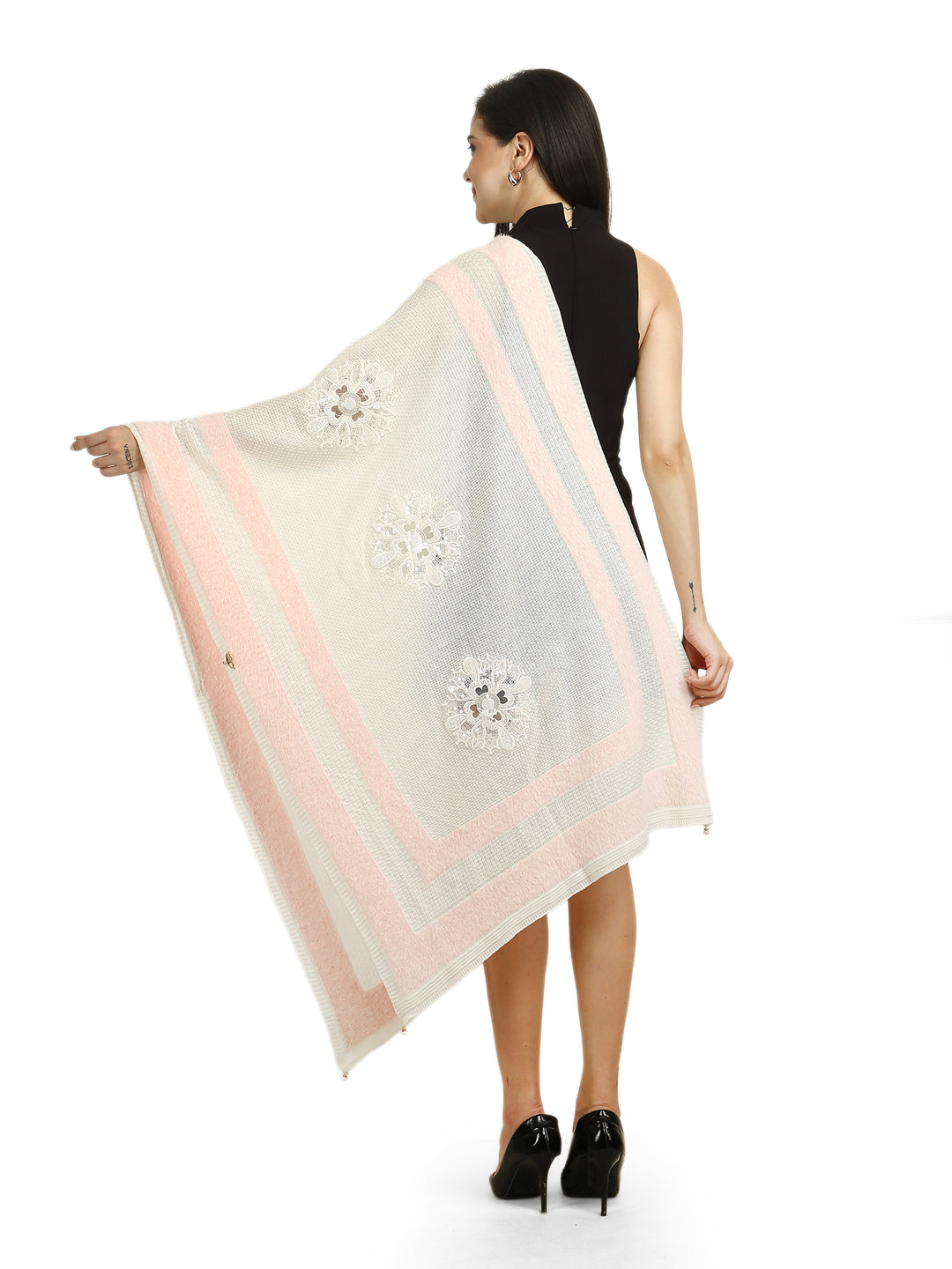 Embellished Gliteratti Stole - Acrylic - 489