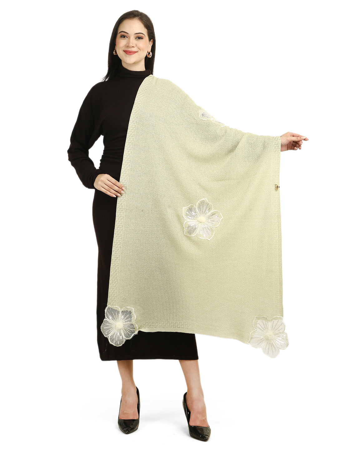 Frangipani Gliteraatti Stole - Acrylic - 498