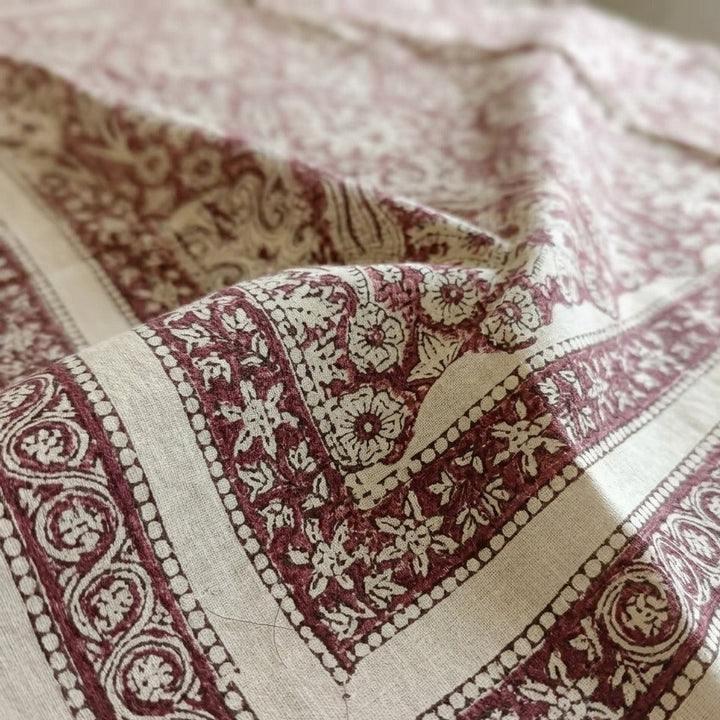 Jaipuri 6 Seater Cotton Dining Table Cover(60 X 90 Inches) - SNY8179