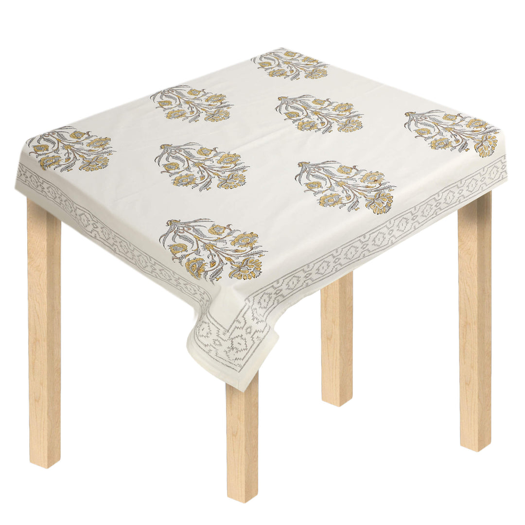 Jaipuri Square Cotton Table Cover - 100