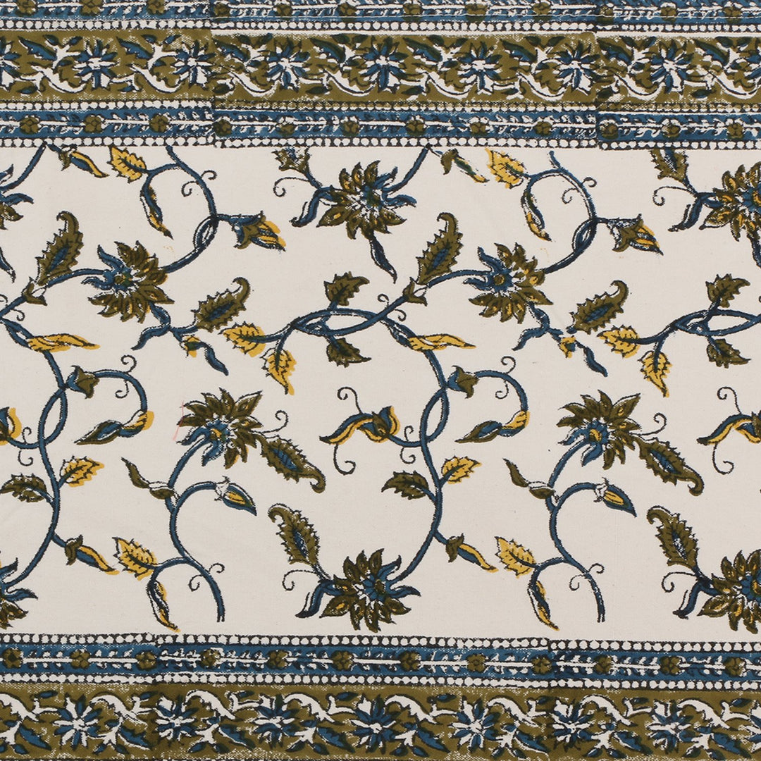 Cotton Floral & Paisley Table Runner - 10