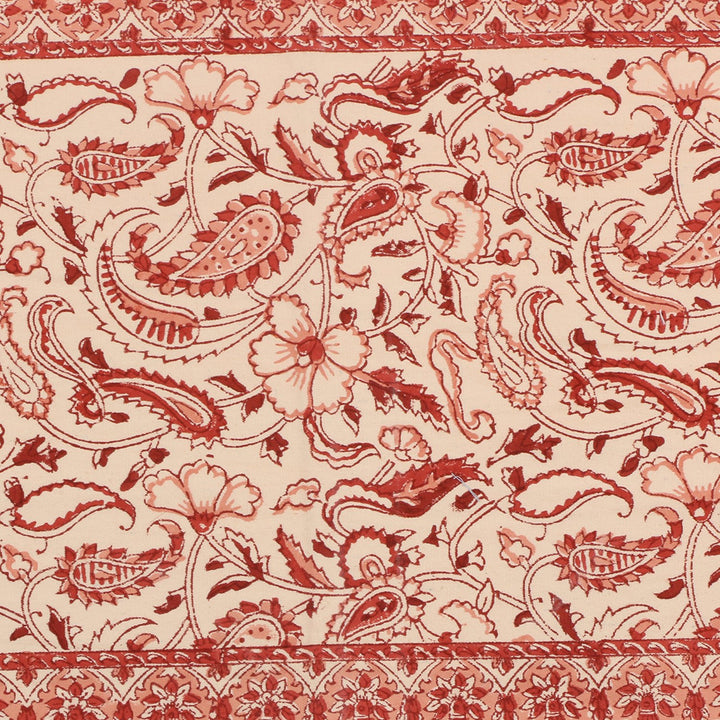 Cotton Floral & Paisley Table Runner - 8