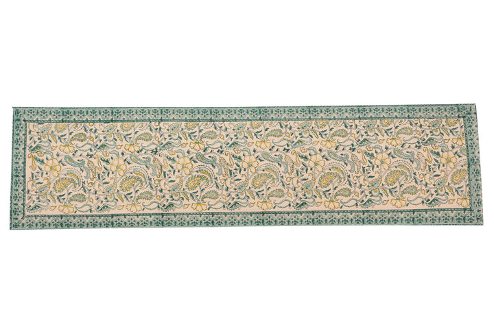 Cotton Floral & Paisley Table Runner - 9