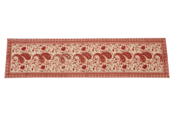Cotton Floral & Paisley Table Runner - 6