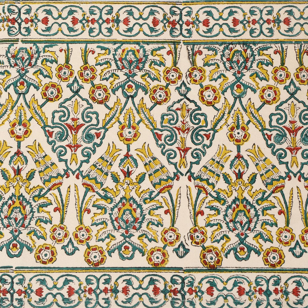 Cotton Floral & Paisley Table Runner - 38