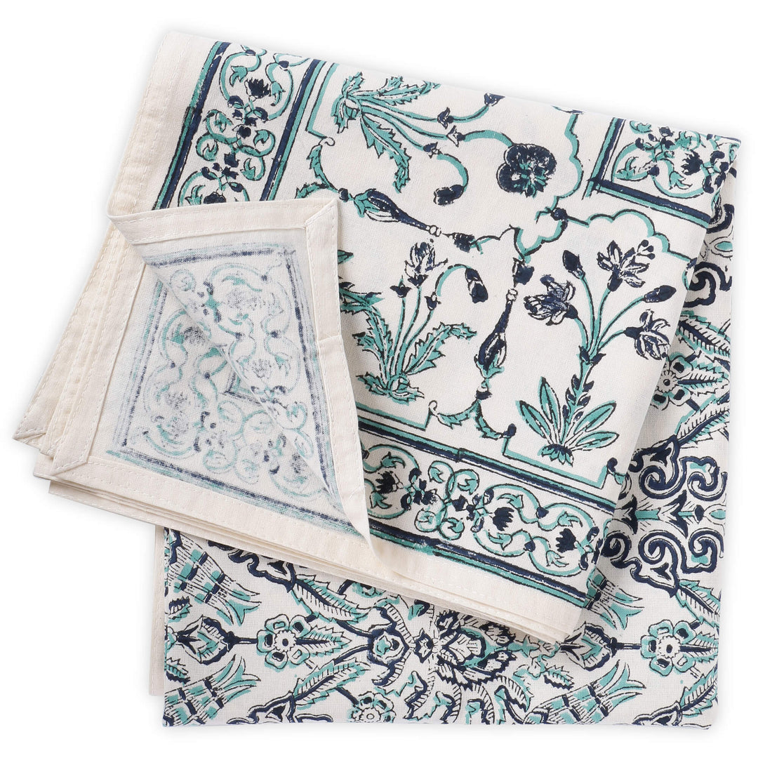 Jaipuri Square Cotton Table Cover - 7869