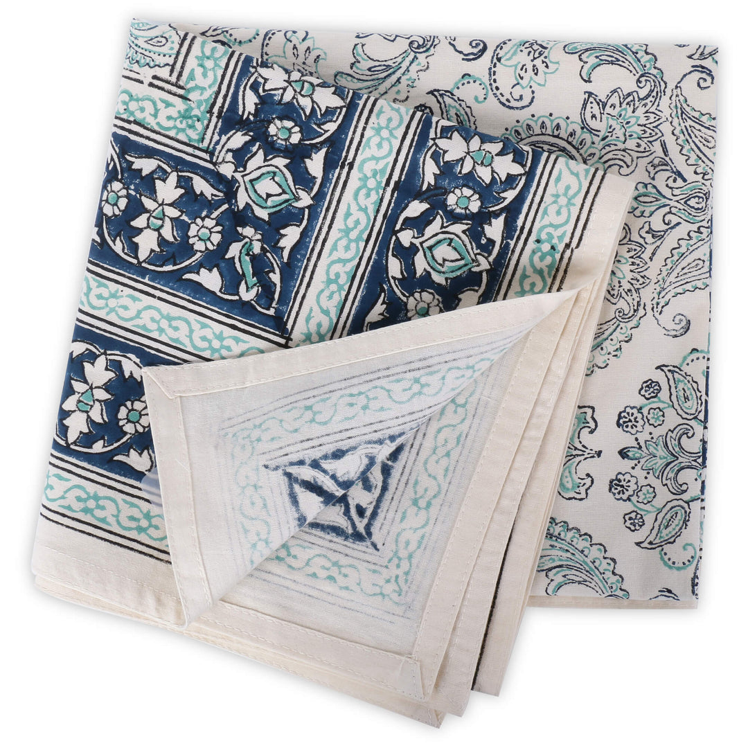 Jaipuri Square Cotton Table Cover - 7874