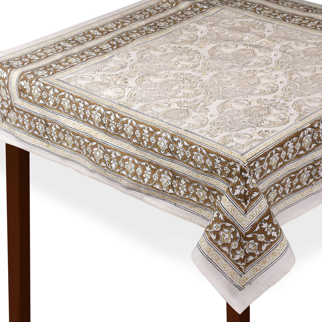 Jaipuri Square Cotton Table Cover - 7876