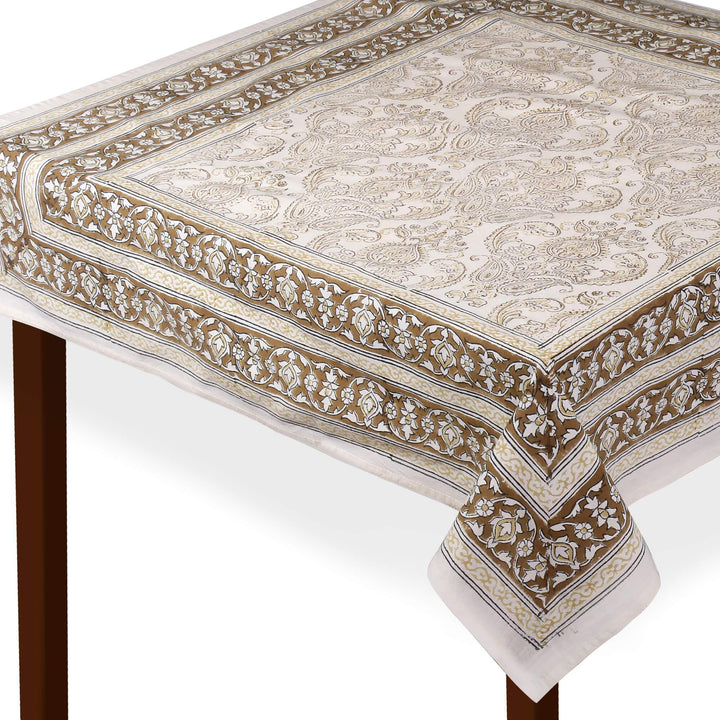 Jaipuri Square Cotton Table Cover - 7876