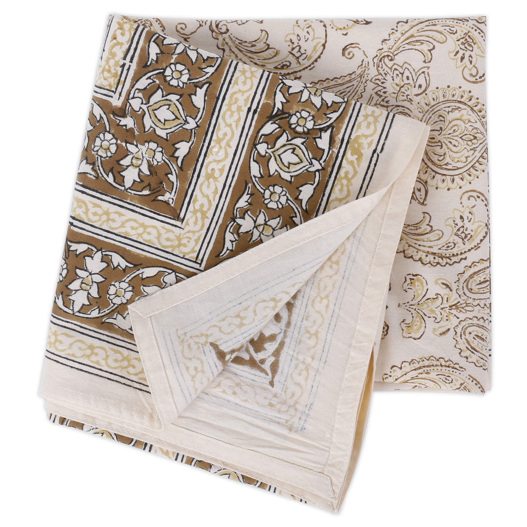 Jaipuri Square Cotton Table Cover - 7876