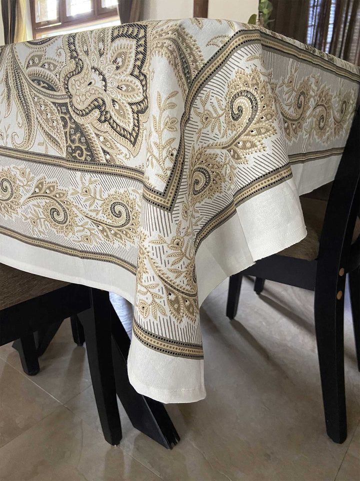 Jaipuri 6 Seater Cotton Table Cover  - 7906
