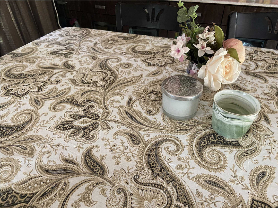 Jaipuri 6 Seater Cotton Table Cover  - 7906