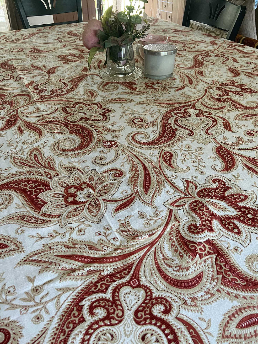 Jaipuri 6 Seater Cotton Table Cover  - 7908
