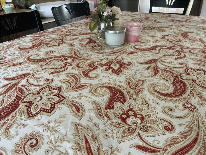 Jaipuri 6 Seater Cotton Table Cover  - 7908