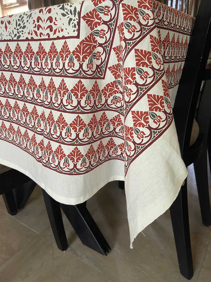 Jaipuri 6 Seater Cotton Table Cover  - 7910