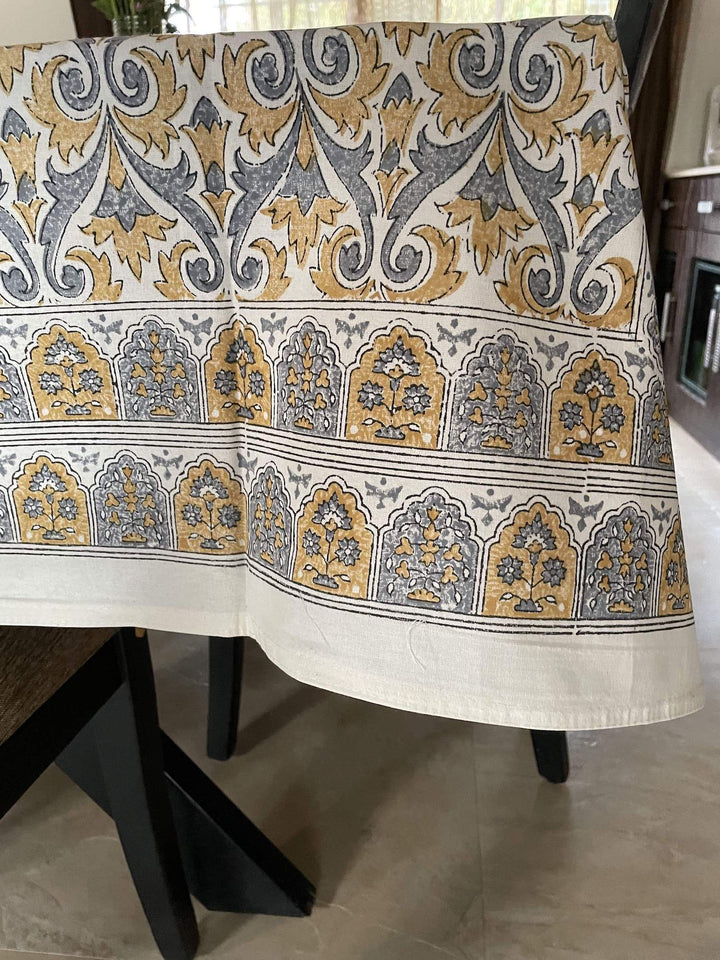Jaipuri 4 Seater Cotton Table Cover(40 x 60 Inches) - 102