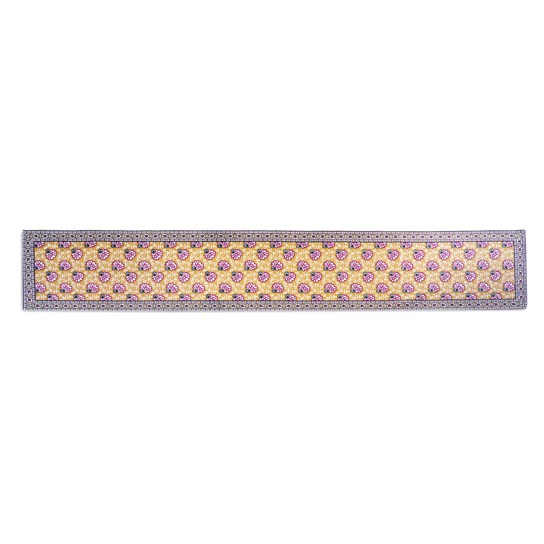 Jaipuri Cotton Table Runner - 8139 - 13x72 inches