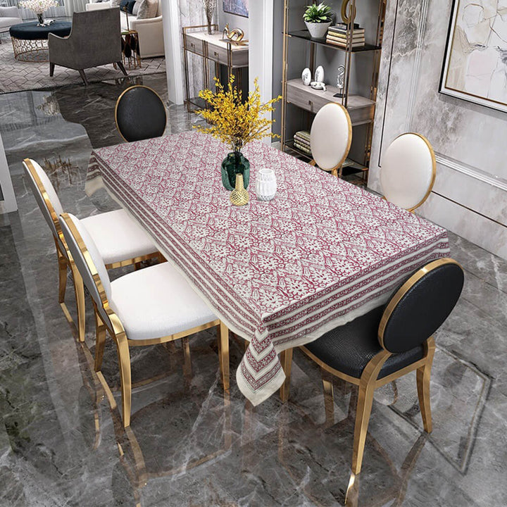 Jaipuri 4 Seater Cotton Table Cover(40 x 60 Inches) - 8199