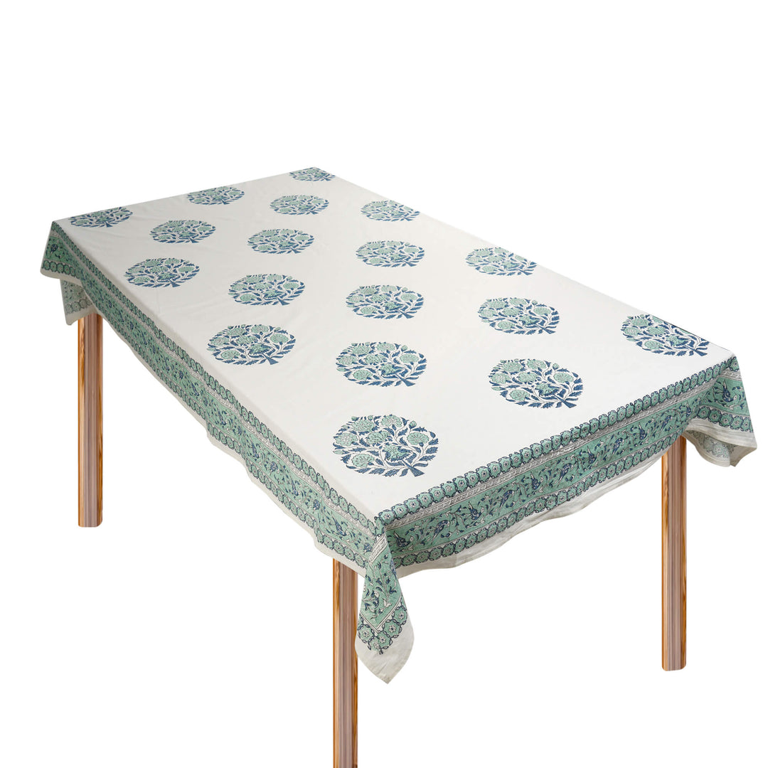 Jaipuri 4 Seater Cotton Table Cover(40 x 60 Inches) - 8206