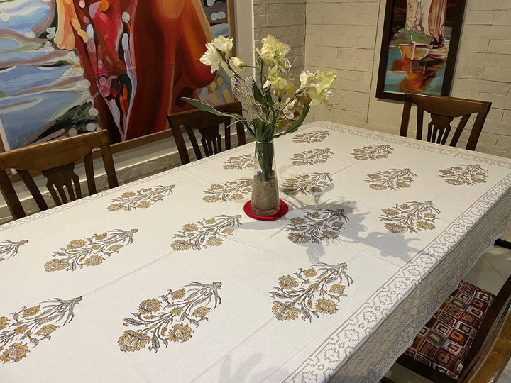 Jaipuri 4 Seater Cotton Table Cover(40 x 60 Inches) - 100