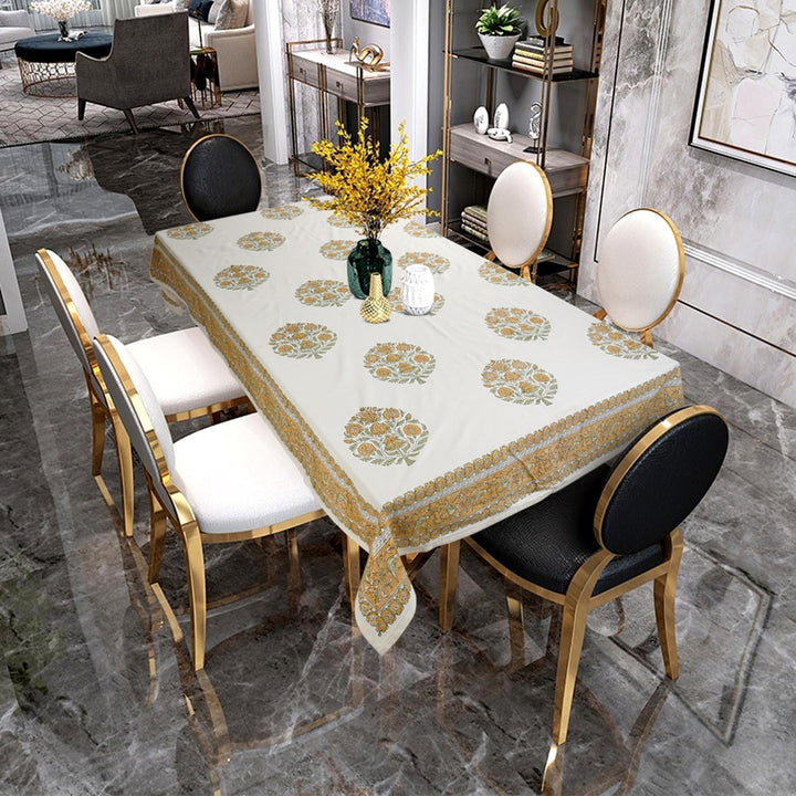 Jaipuri 4 Seater Cotton Table Cover(40 x 60 Inches) - 104