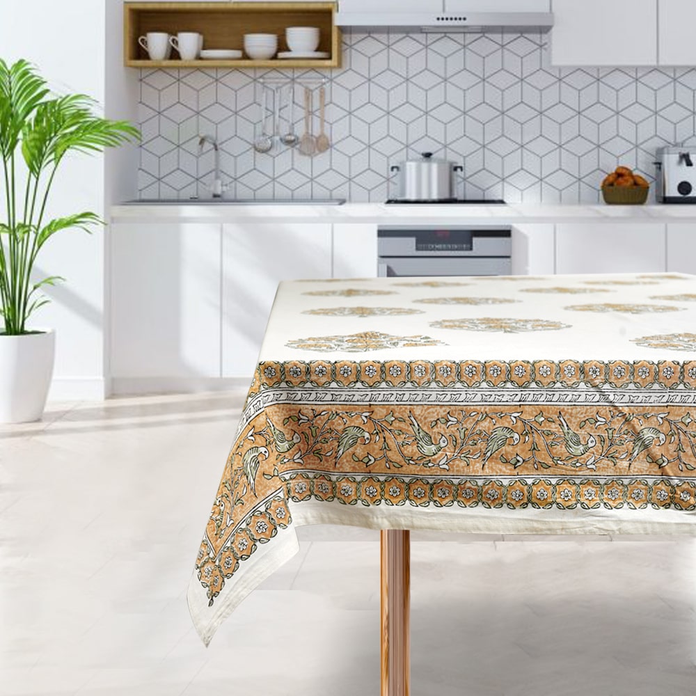 Jaipuri 4 Seater Cotton Table Cover(40 x 60 Inches) - 104