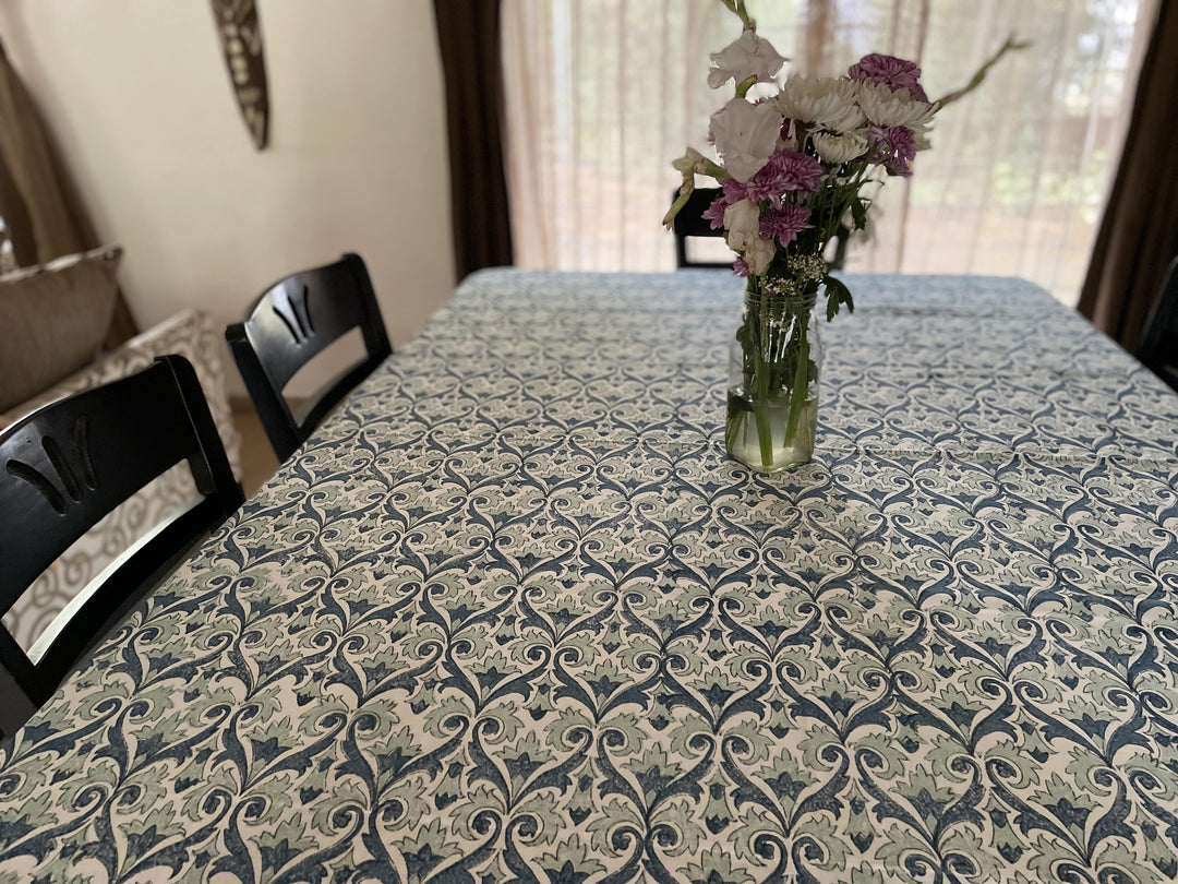 Jaipuri 4 Seater Cotton Table Cover (40 x 60 Inches)- 106