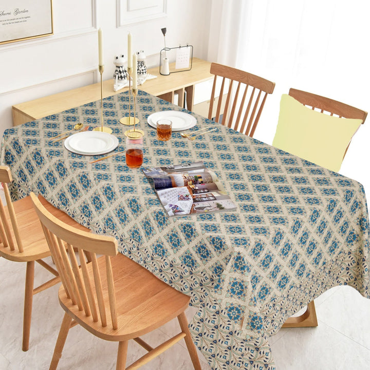 Jaipuri 4 Seater Cotton Table Cover (40 x 60 Inches)- 116