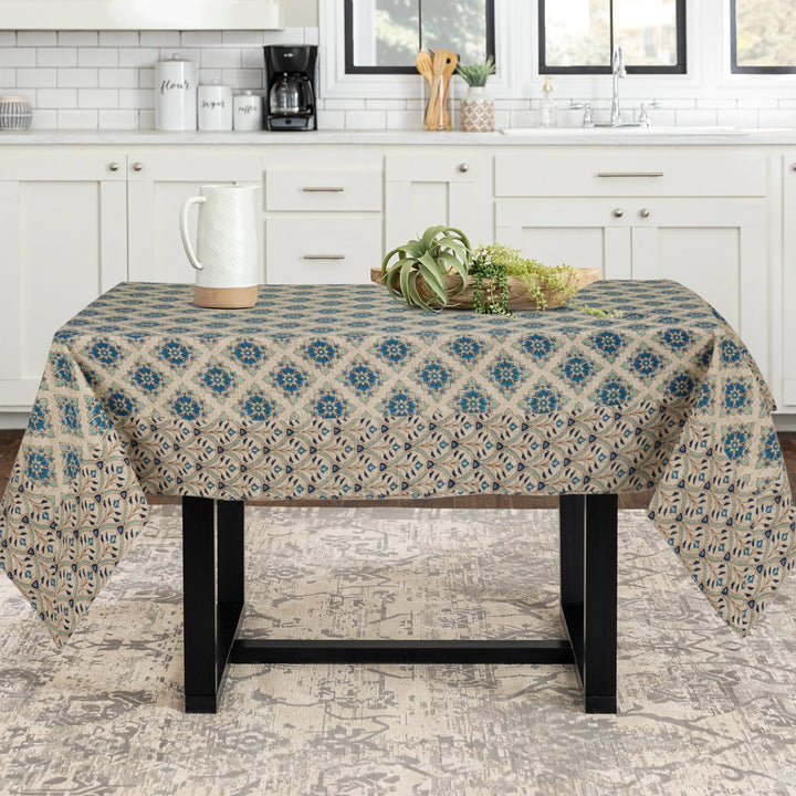 Jaipuri 4 Seater Cotton Table Cover (40 x 60 Inches)- 116