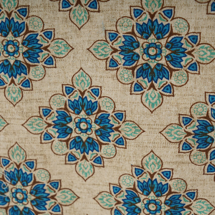 Jaipuri 4 Seater Cotton Table Cover (40 x 60 Inches)- 116