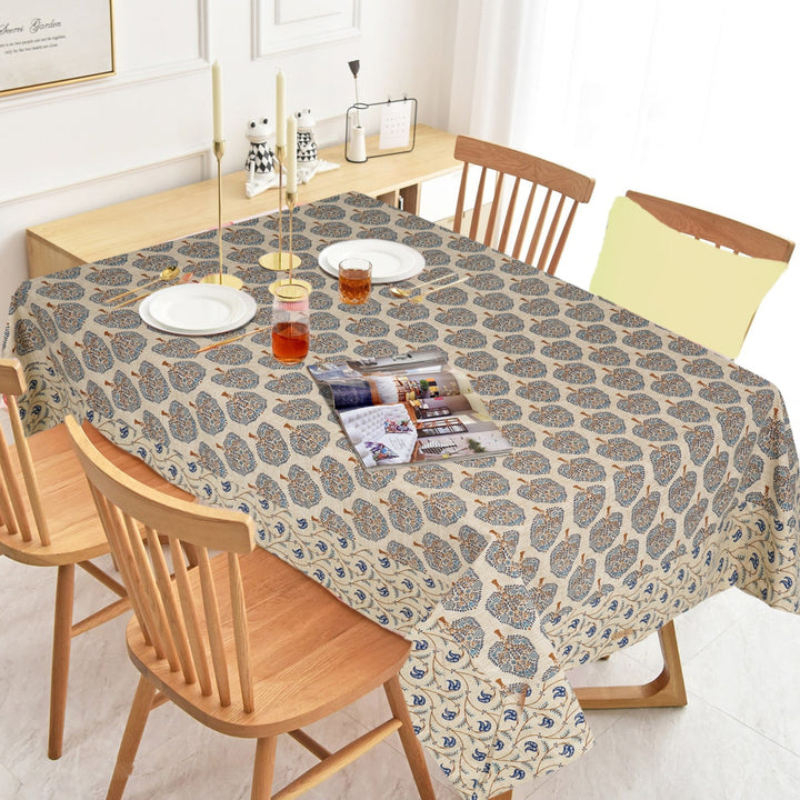 Jaipuri 4 Seater Cotton Table Cover - 117