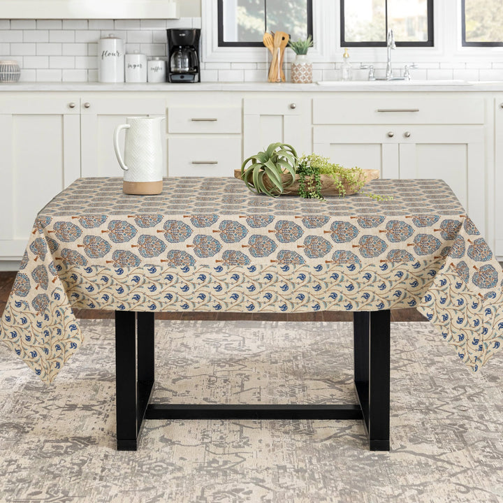 Jaipuri 4 Seater Cotton Table Cover - 117