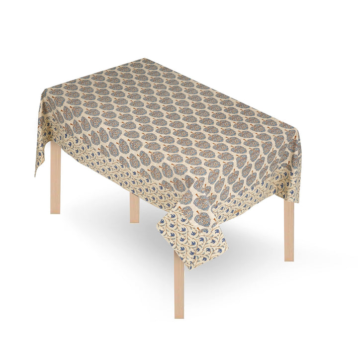 Jaipuri 4 Seater Cotton Table Cover - 117