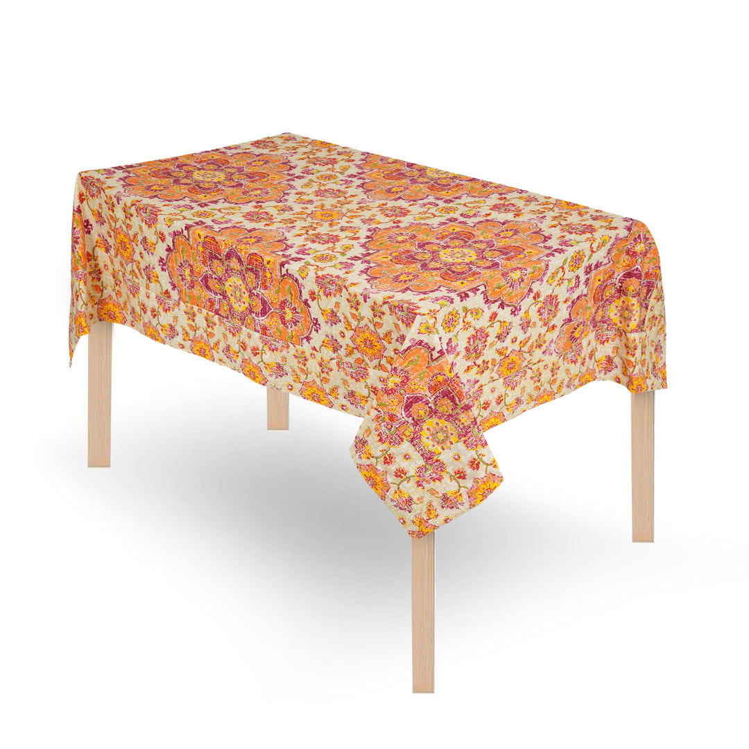 Jaipuri 4 Seater Cotton Table Cover(40 x 60 Inches) - 118