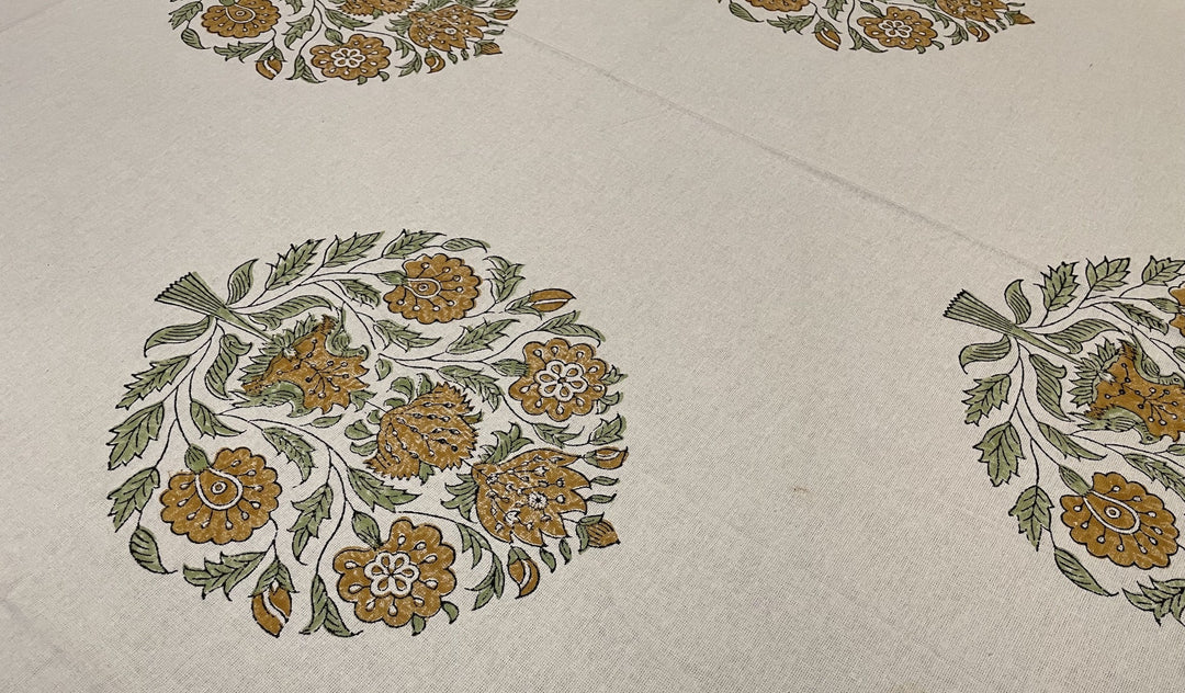 Jaipuri 6 Seater Cotton Table Cover - 102