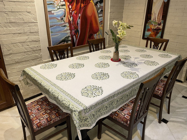 Jaipuri 4 Seater Cotton Table Cover(40 x 60 Inches) - 107