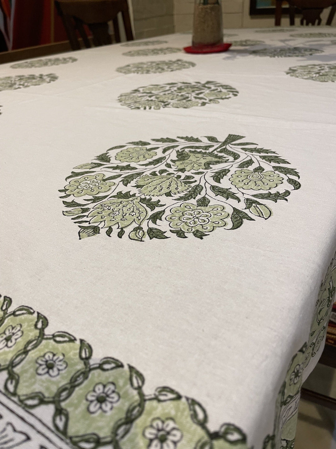 Jaipuri 4 Seater Cotton Table Cover(40 x 60 Inches) - 107