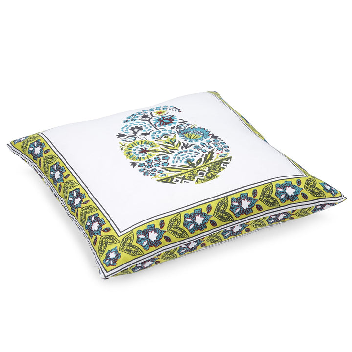 100% Cotton Hand-Block Printed Cushion Cover- 103