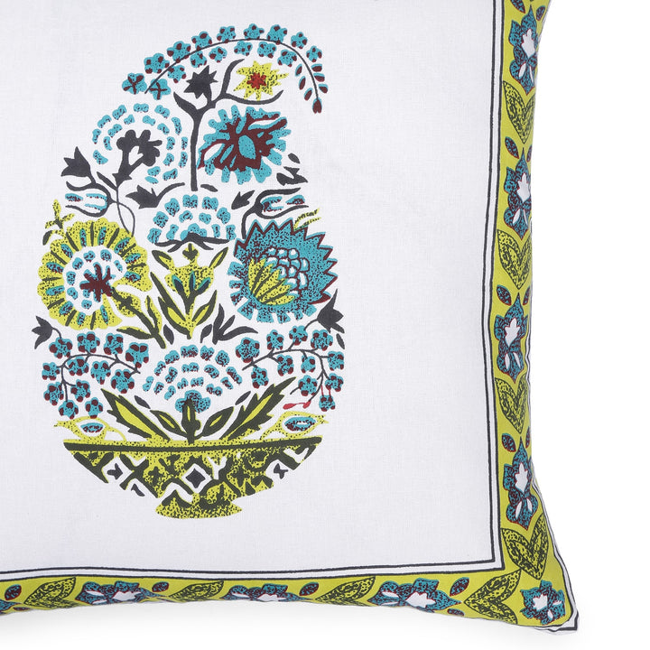 100% Cotton Hand-Block Printed Cushion Cover- 103